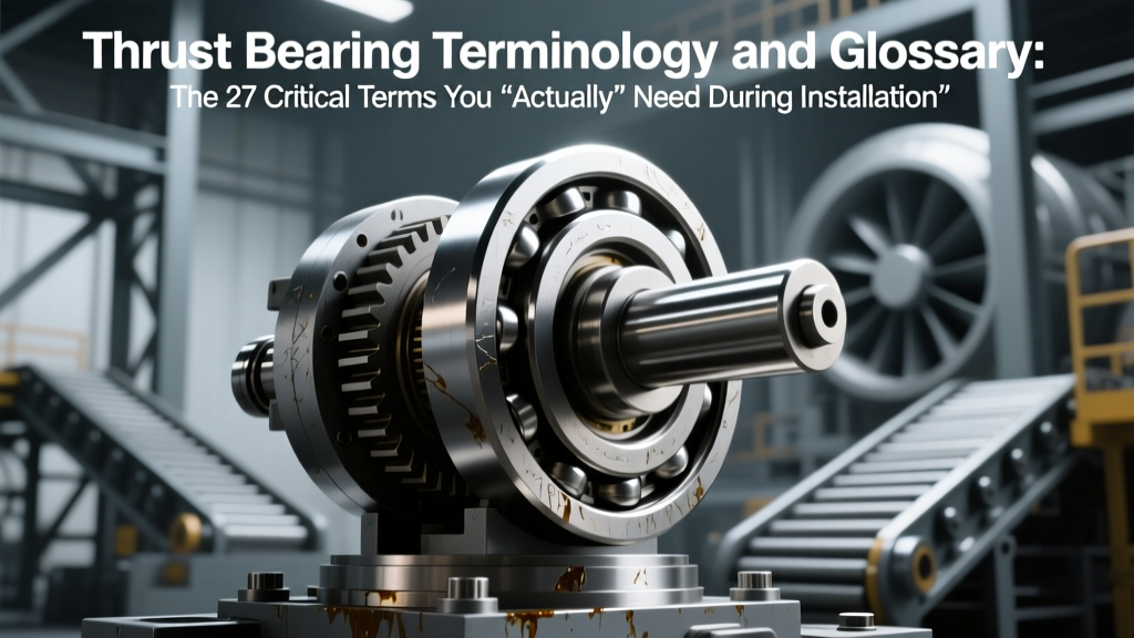 Thrust Bearing Terminology and Glossary: The 27 Critical Terms You *Actually* Need During Installation & Commissioning (Not Just Theory — Real Failure-Prevention Definitions)
