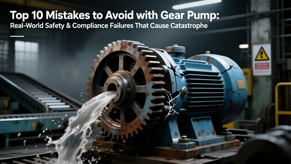 Top 10 Mistakes to Avoid with Gear Pump: Real-World Safety & Compliance Failures That Cause Catastrophic Seal Failure, Fire Hazards, and OSHA Violations — And Exactly How Seasoned Engineers Fix Them Before They Happen