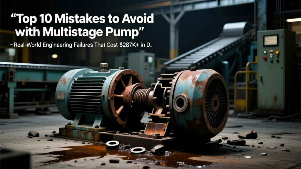 Top 10 Mistakes to Avoid with Multistage Pump: Real-World Engineering Failures That Cost $287K+ in Downtime (and Exactly How Modern Design & Smart Monitoring Prevent Them)