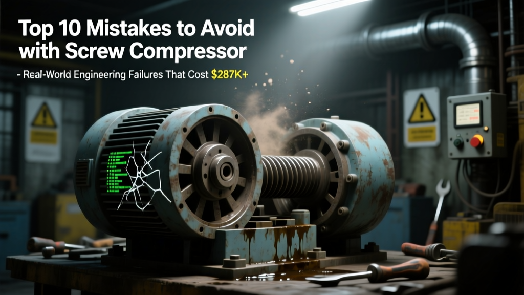 Top 10 Mistakes to Avoid with Screw Compressor: Real-World Engineering Failures That Cost $287K+ in Downtime, Safety Violations, and Regulatory Fines — And Exactly How to Prevent Each One