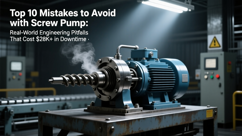 Top 10 Mistakes to Avoid with Screw Pump: Real-World Engineering Pitfalls That Cost $28K+ in Downtime Per Incident — And Exactly How to Fix Them Before Your Next Installation