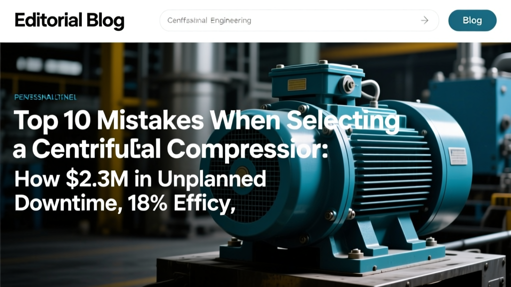Top 10 Mistakes When Selecting a Centrifugal Compressor: How $2.3M in Unplanned Downtime, 18% Efficiency Loss, and 3 Failed Plant Startups Were Avoided Using Data-Driven Selection Criteria (Real Case Studies Included)