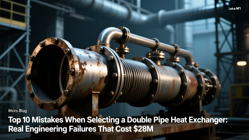 Top 10 Mistakes When Selecting a Double Pipe Heat Exchanger: Real Engineering Failures That Cost $287K in Downtime (and How Modern Selection Frameworks Prevent Them)