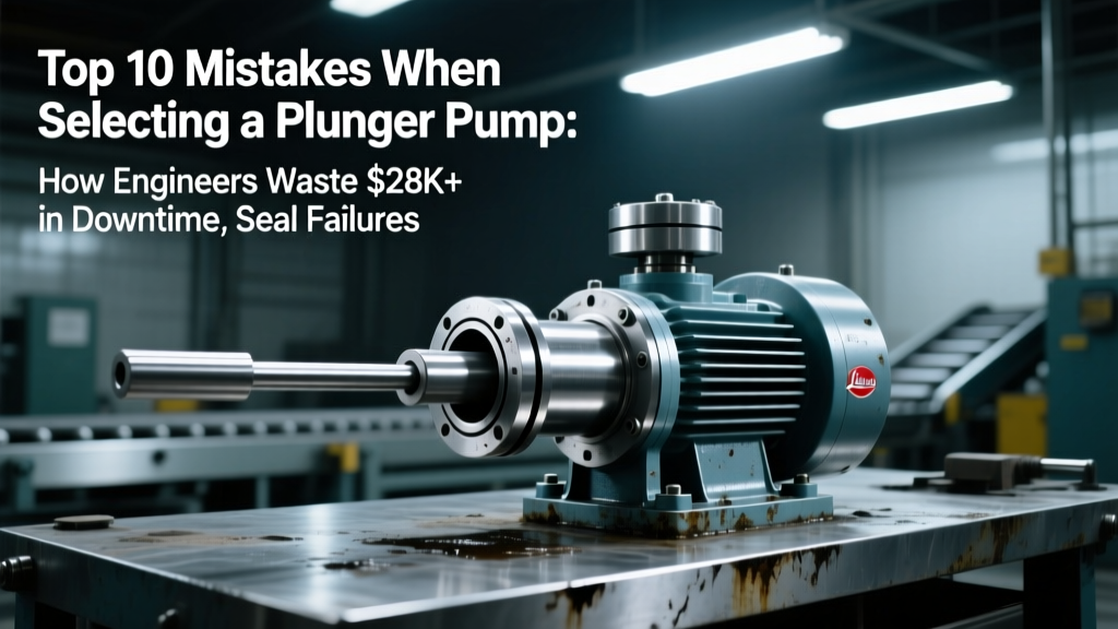 Top 10 Mistakes When Selecting a Plunger Pump: How Engineers Waste $28K+ in Downtime, Seal Failures & Oversized Motors — Real Failure Data from 47 Industrial Installations (2020–2024)