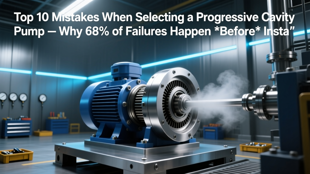 Top 10 Mistakes When Selecting a Progressive Cavity Pump — Why 68% of Failures Happen *Before* Installation (and How to Fix Them With NPSH Validation, Rotor-Stator Clearance Checks, and Real Commissioning Data)