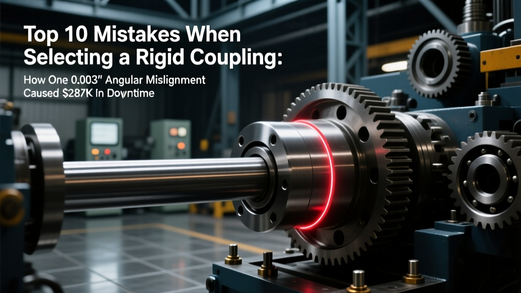 Top 10 Mistakes When Selecting a Rigid Coupling: How One 0.003" Angular Misalignment Caused $287K in Unplanned Downtime (and Exactly How to Avoid All 10)