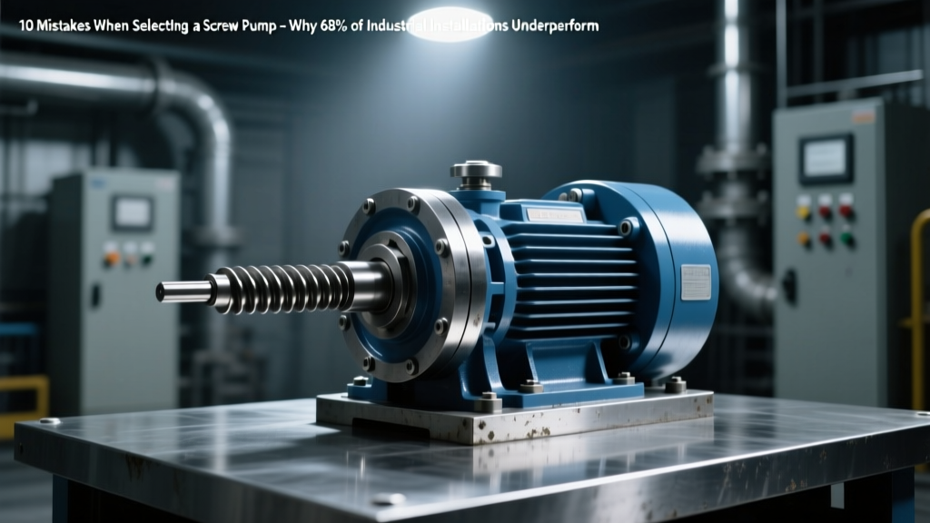 Top 10 Mistakes When Selecting a Screw Pump: Why 68% of Industrial Installations Underperform (and How Your Team Can Avoid Costly Downtime, Cavitation, and Premature Failure)