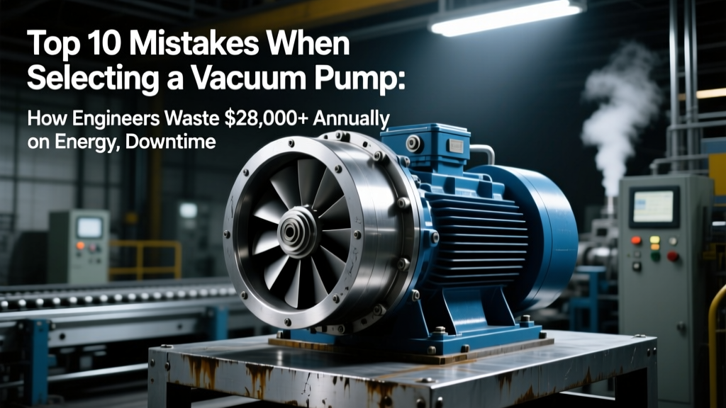 Top 10 Mistakes When Selecting a Vacuum Pump: How Engineers Waste $28,000+ Annually on Energy, Downtime & Premature Failure (and the 5-Step Sustainability Decision Matrix That Fixes It)