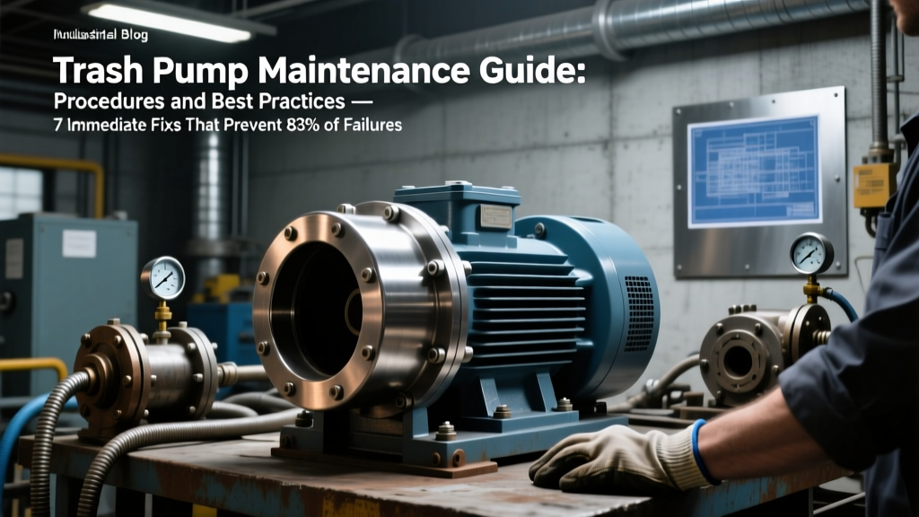 Trash Pump Maintenance Guide: Procedures and Best Practices — 7 Immediate Fixes That Prevent 83% of Costly Failures (Engineer-Verified Checklist for Dewatering Sites)