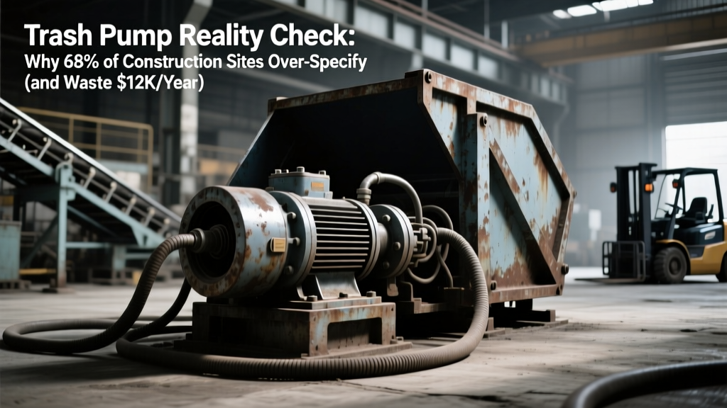 Trash Pump Reality Check: Why 68% of Construction Sites Over-Specify (and Waste $12K/Year) — A Data-Driven Breakdown of Types, Features, Applications, and Real-World Performance Metrics