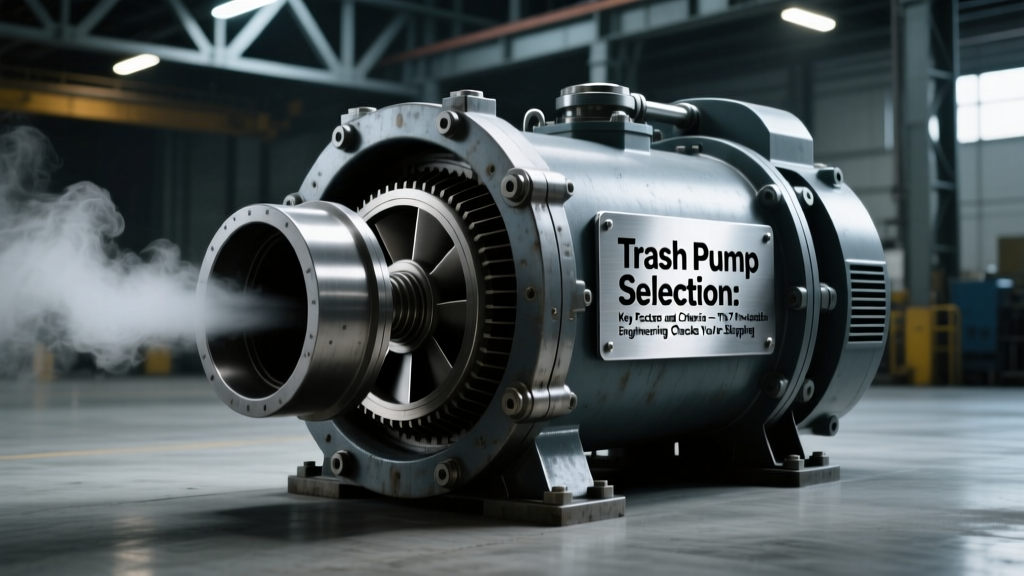 Trash Pump Selection: Key Factors and Criteria — The 7 Non-Negotiable Engineering Checks You’re Skipping (That Cause 68% of Field Failures Within 90 Days)