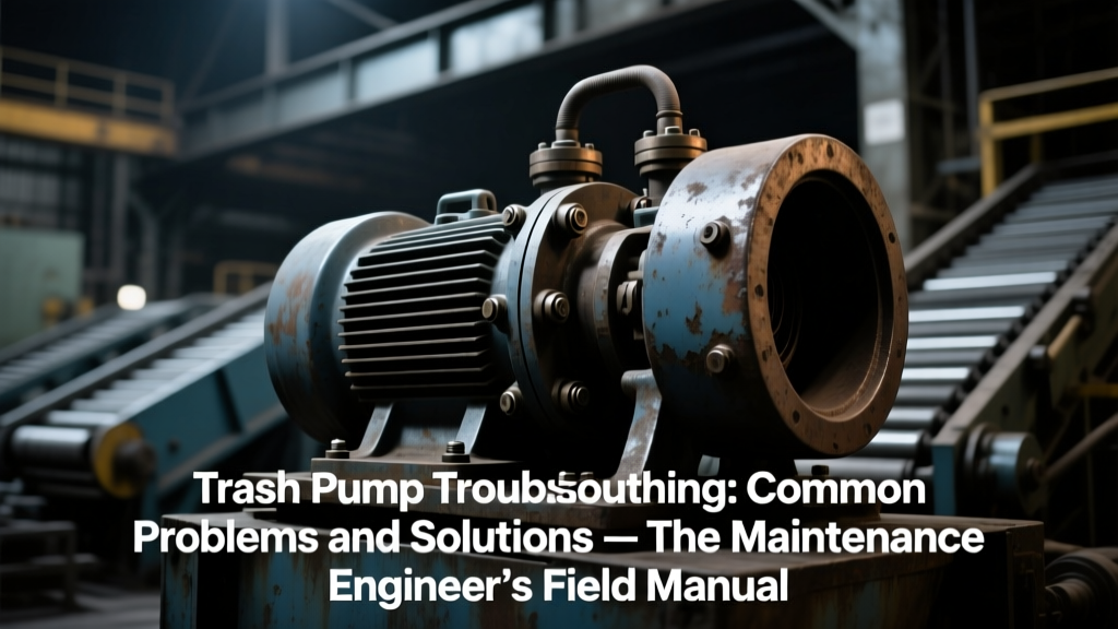Trash Pump Troubleshooting: Common Problems and Solutions — The Maintenance Engineer’s Field Manual for Installation, Commissioning & Preventive Diagnostics (Not Just 'Fix-It' Band-Aids)