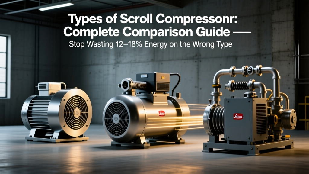 Types of Scroll Compressor: Complete Comparison Guide — Stop Wasting 12–18% Energy on the Wrong Type (Real Plant Data, ISO 1217-2019 Verified Efficiency Benchmarks)