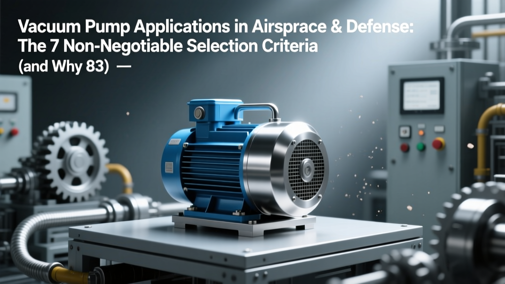 Vacuum Pump Applications in Aerospace & Defense: The 7 Non-Negotiable Selection Criteria (and Why 83% of Vacuum Failures Trace Back to Material Misalignment at <10⁻⁷ Torr)
