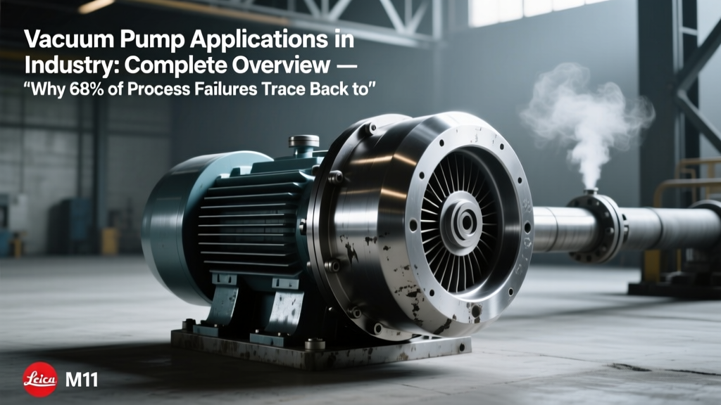 Vacuum Pump Applications in Industry: Complete Overview — Why 68% of Process Failures Trace Back to Underspecified Vacuum Systems (and How to Fix It Before Your Next Turnaround)