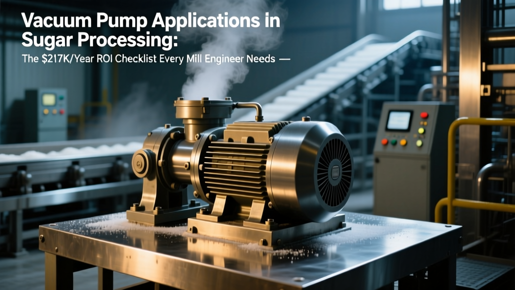 Vacuum Pump Applications in Sugar Processing: The $217K/Year ROI Checklist Every Mill Engineer Overlooks (Material Choices, Energy Savings, & Failure-Proof Sizing)