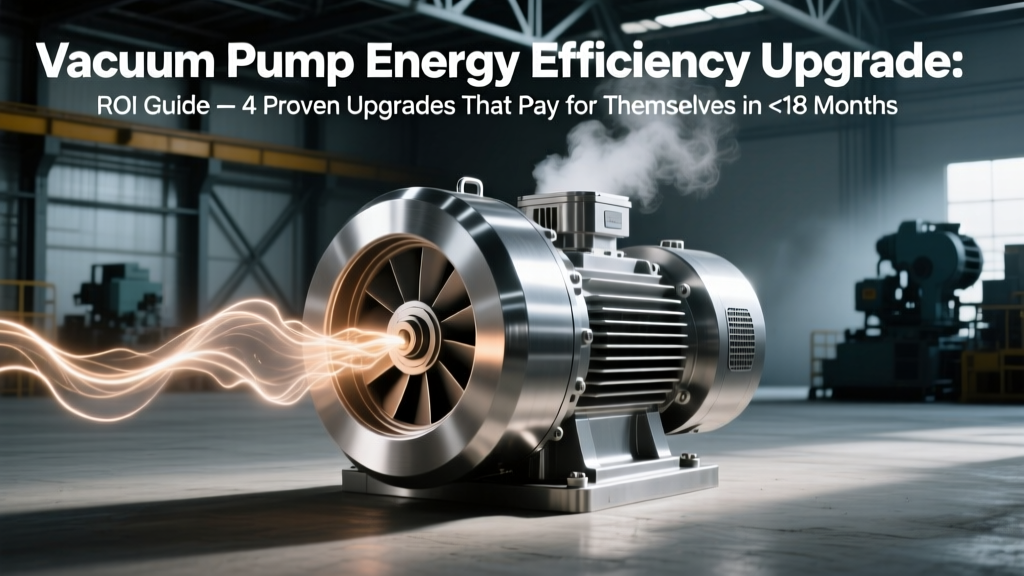 Vacuum Pump Energy Efficiency Upgrade: ROI Guide — 4 Proven Upgrades That Pay for Themselves in <18 Months (Impeller Trimming, VFDs, Seal Modernization & System Tuning)