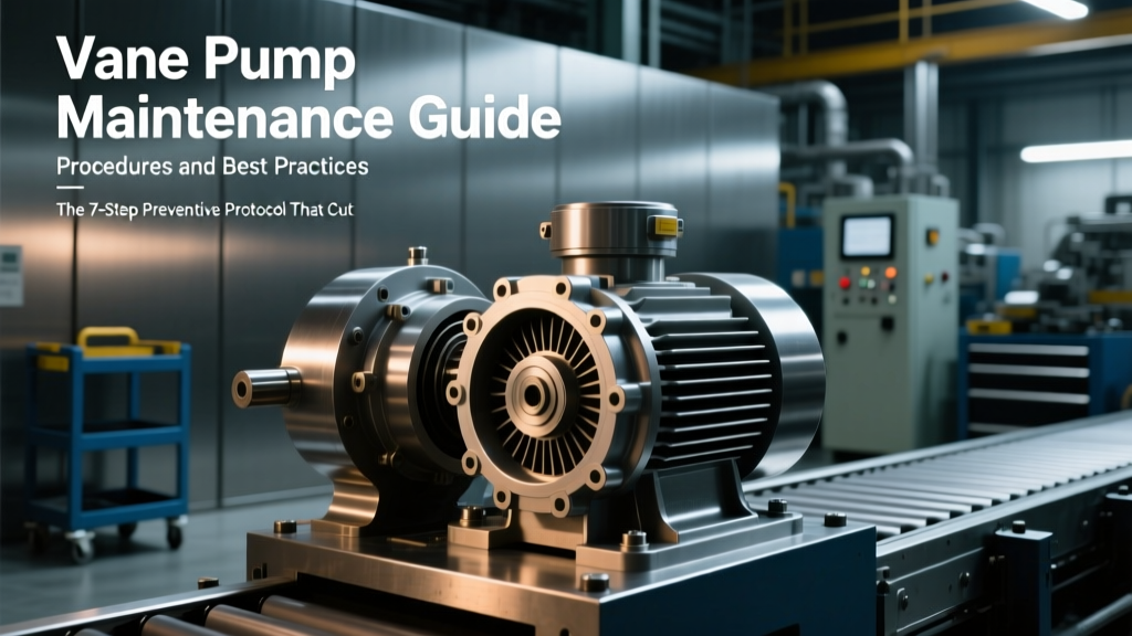 Vane Pump Maintenance Guide: Procedures and Best Practices — The 7-Step Preventive Protocol That Cuts Unplanned Downtime by 63% (Backed by ISO 5171 Field Data & 15 Years of Refinery Experience)
