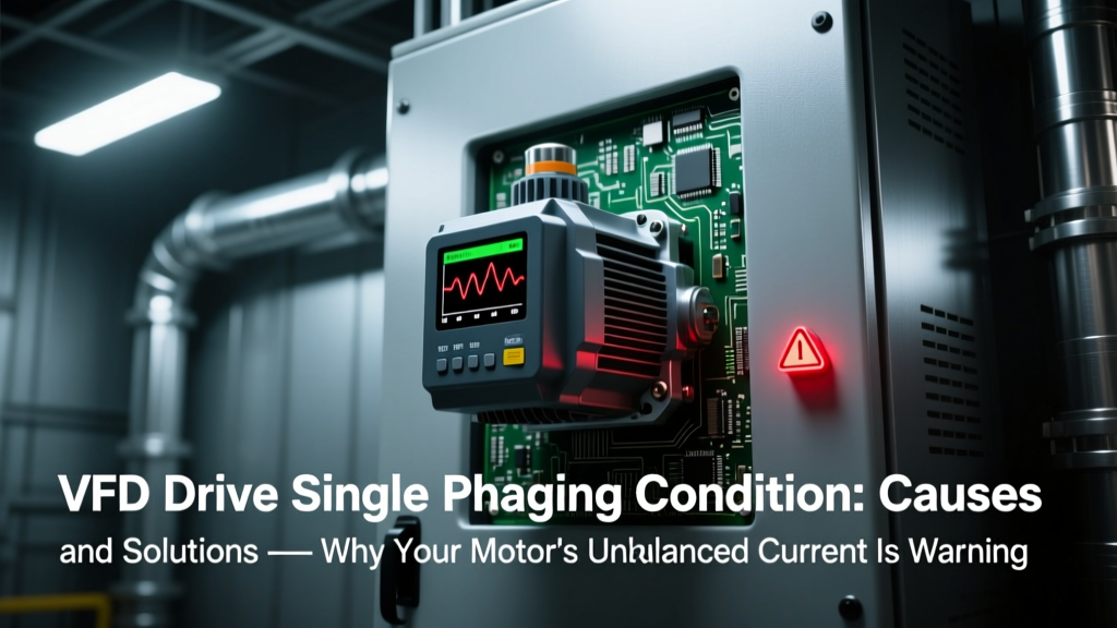 VFD Drive Single Phasing Condition: Causes and Solutions — Why Your Motor’s Unbalanced Current Is Wasting 12–18% Energy (and How to Fix It Before Efficiency Drops Below IEEE 112-B Thresholds)