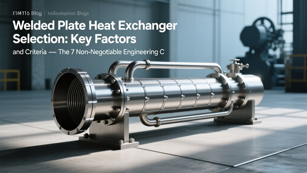 Welded Plate Heat Exchanger Selection: Key Factors and Criteria — The 7 Non-Negotiable Engineering Checks Most Specifiers Skip (and Why They Cause 63% of Field Failures Within 18 Months)
