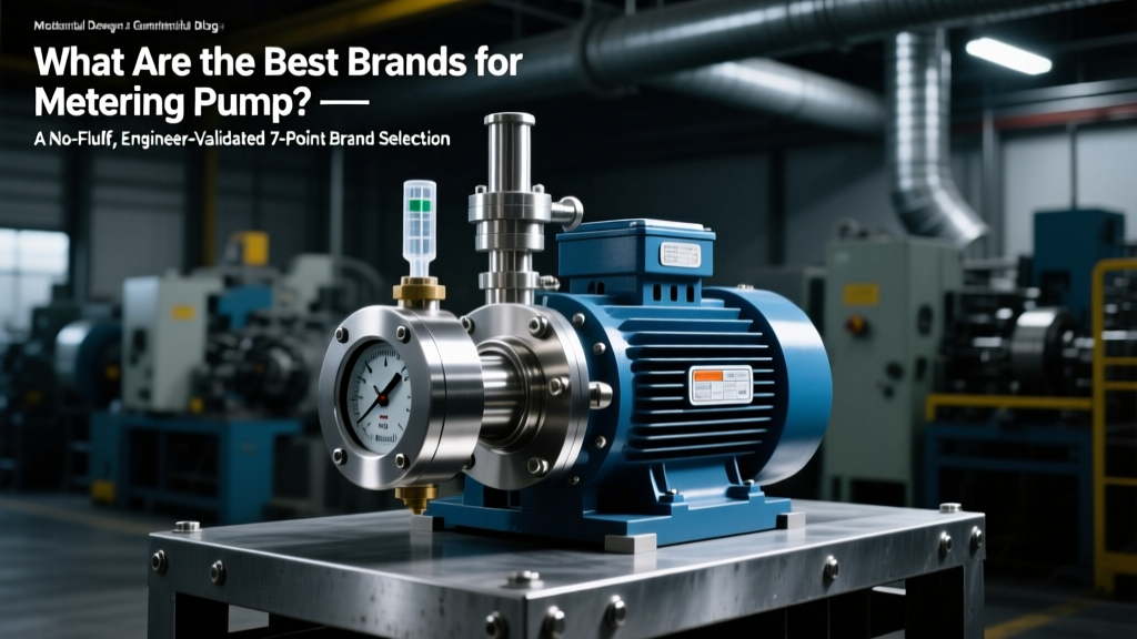 What Are the Best Brands for Metering Pump? — A No-Fluff, Engineer-Validated 7-Point Brand Selection Checklist (2024) That Cuts Through Marketing Hype and Prevents Costly Downtime