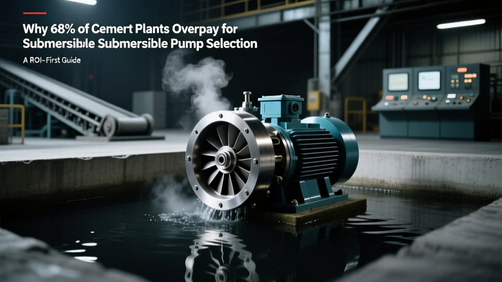 Why 68% of Cement Plants Overpay for Submersible Pumps: A ROI-First Guide to Submersible Pump Applications in Cement Manufacturing That Cuts Downtime by 42% and Extends Service Life Beyond 5 Years