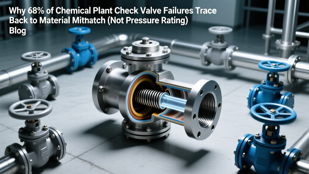 Why 68% of Chemical Plant Check Valve Failures Trace Back to Material Mismatch (Not Pressure Rating): A Field-Validated Guide to Check Valve Applications in Chemical Processing with Real Cv Calculations, API 602 Compliance Benchmarks, and Corrosion-Resistant Material Selection Tables