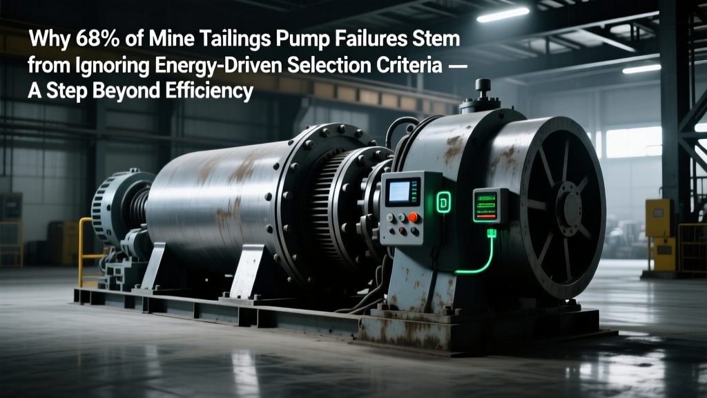 Why 68% of Mine Tailings Pump Failures Stem from Ignoring Energy-Driven Selection Criteria — A Step-by-Step Framework for Sustainable Tailings Pumps: Selection for Mine Tailings Disposal Including High-Density Tailings, Pipeline Design, and Pump Station Configuration