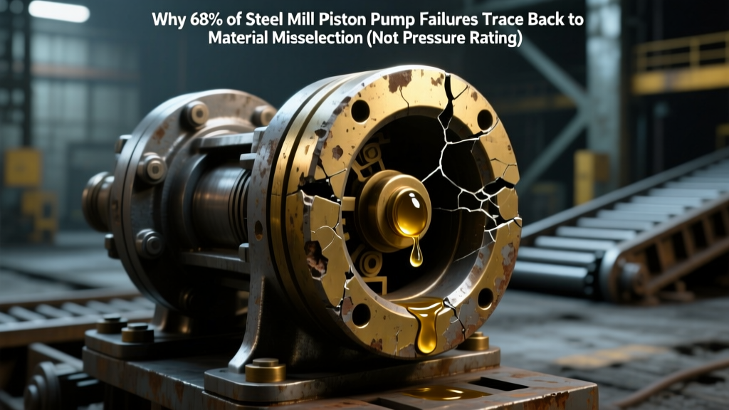 Why 68% of Steel Mill Piston Pump Failures Trace Back to Material Misselection (Not Pressure Rating) — A Field-Engineered Guide to Piston Pump Applications in Steel & Metal Processing That Actually Prevents Downtime, Corrosion, and Hydraulic Shock Damage