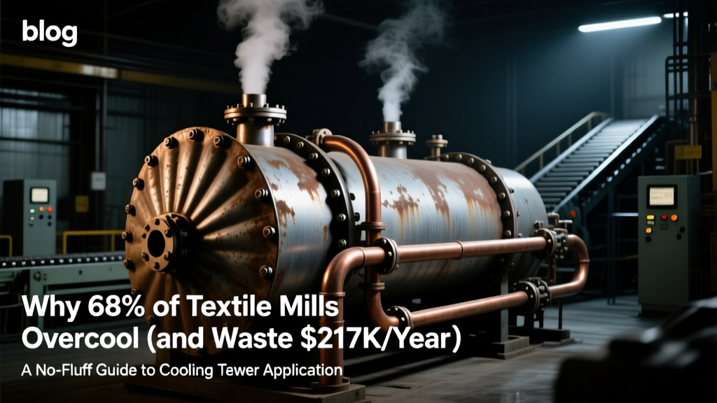Why 68% of Textile Mills Overcool (and Waste $217K/Year): A No-Fluff Guide to Cooling Tower Applications in Textile & Fabric Manufacturing — Process-Specific Sizing, Corrosion-Proof Material Selection, and ISO 50001-Compliant Operation