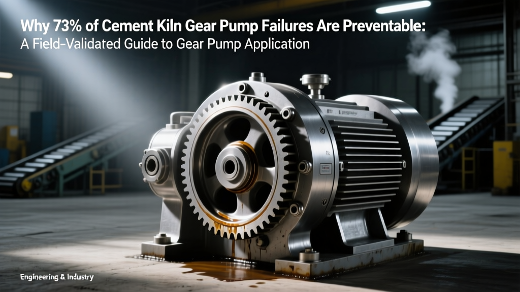 Why 73% of Cement Kiln Gear Pump Failures Are Preventable: A Field-Validated Guide to Gear Pump Applications in Cement Kiln Operations That Cuts Downtime, Extends Service Life, and Meets ISO 21469 Hygienic Standards — Not Just API 676