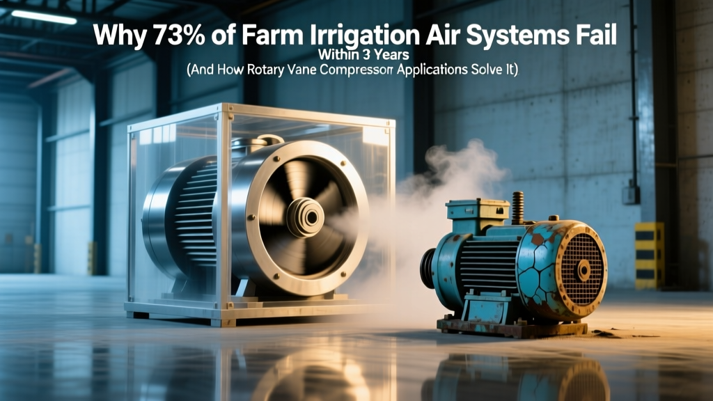 Why 73% of Farm Irrigation Air Systems Fail Within 3 Years (And How Rotary Vane Compressor Applications in Agriculture & Irrigation Solve It — With Real Commissioning Protocols, Material Specs, and ISO 8573-1 Class D Compliance Data)