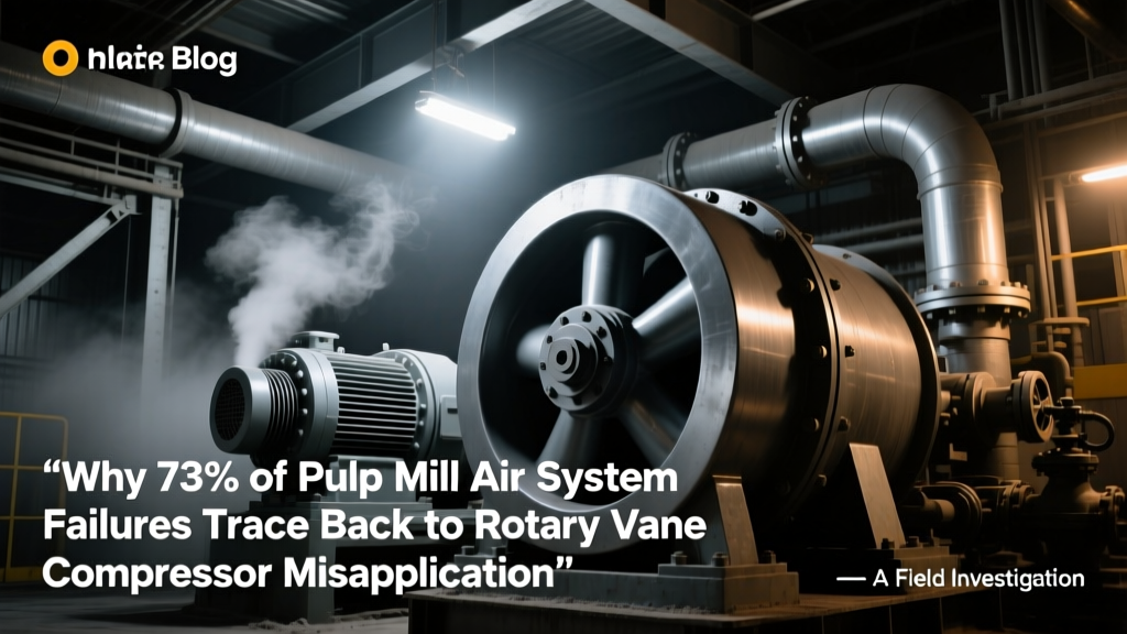 Why 73% of Pulp Mill Air System Failures Trace Back to Rotary Vane Compressor Misapplication — A Field-Engineered Guide to Correct Selection, Material Compatibility, and Real-World Performance in Kraft, Mechanical, and Tissue Lines