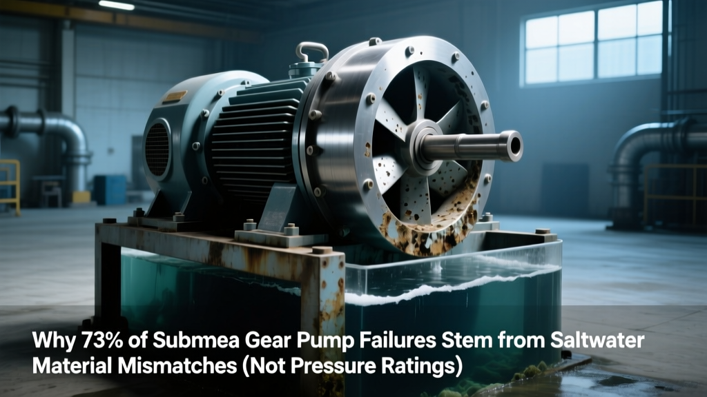 Why 73% of Subsea Gear Pump Failures Stem from Saltwater Material Mismatches (Not Pressure Ratings) — Your 5-Point Selection Checklist for Offshore Reliability