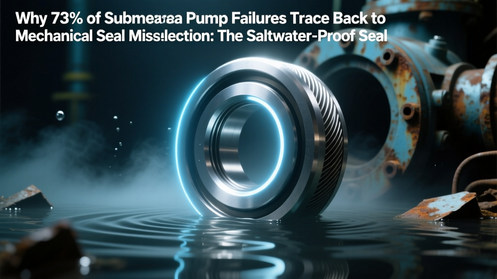Why 73% of Subsea Pump Failures Trace Back to Mechanical Seal Misselection: The Saltwater-Proof Selection Framework You’re Missing (Material Specs, API 682 Rev. 4 Compliance, Pressure-Balanced Design, and Real-World Case Validation)