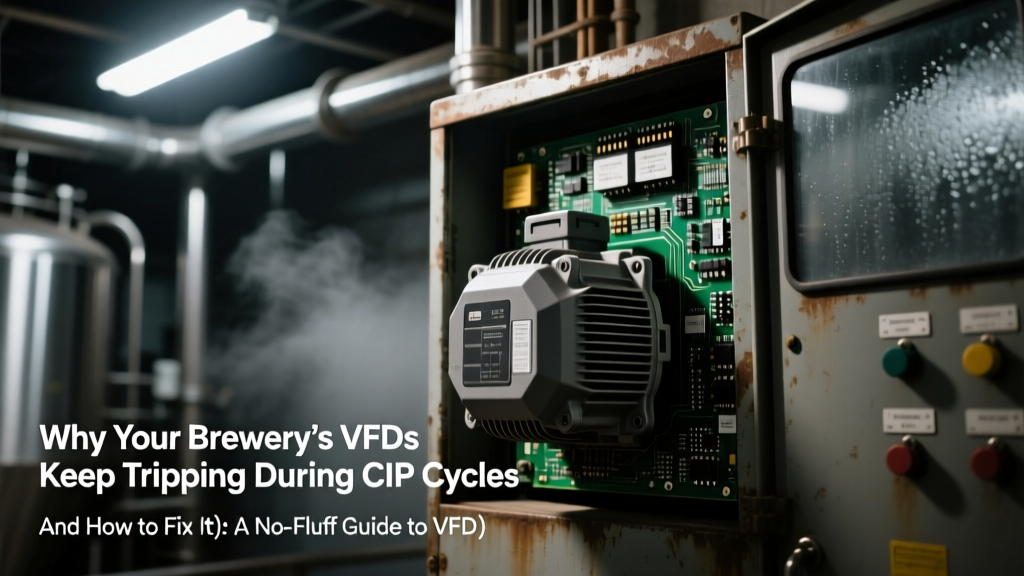 Why Your Brewery’s VFDs Keep Tripping During CIP Cycles (And How to Fix It): A No-Fluff Guide to VFD Drive Applications in Brewing and Distilling — Material Specs, Hygienic Design, FDA/3-A Compliance, and Real-World Troubleshooting Tactics