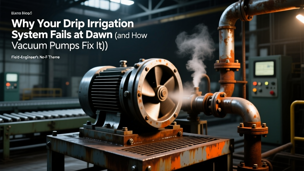 Why Your Drip Irrigation System Fails at Dawn (and How Vacuum Pumps Fix It): A Field-Engineer’s No-Fluff Guide to Vacuum Pump Applications in Agriculture & Irrigation — Including NPSH Calculations, Material Compatibility Charts, and Commissioning Checklists You Won’t Find in OEM Manuals