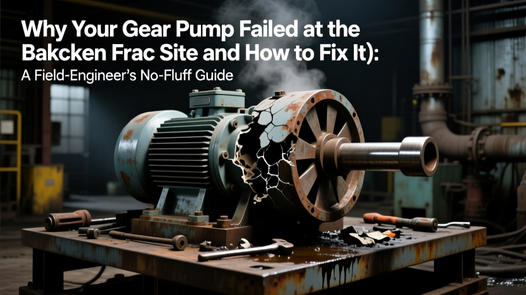 Why Your Gear Pump Failed at the Bakken Frac Site (and How to Fix It): A Field-Engineer’s No-Fluff Guide to Gear Pump Applications in Oil & Gas Across All Three Sectors — With Real NPSH Calculations, Material Specs, and API 676 Compliance Checkpoints
