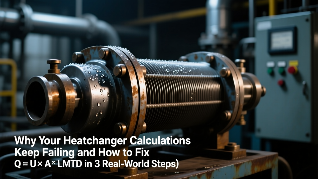 Why Your Heat Exchanger Calculations Keep Failing (and How to Fix Q = U × A × LMTD in 3 Real-World Steps — With Zero Guesswork)