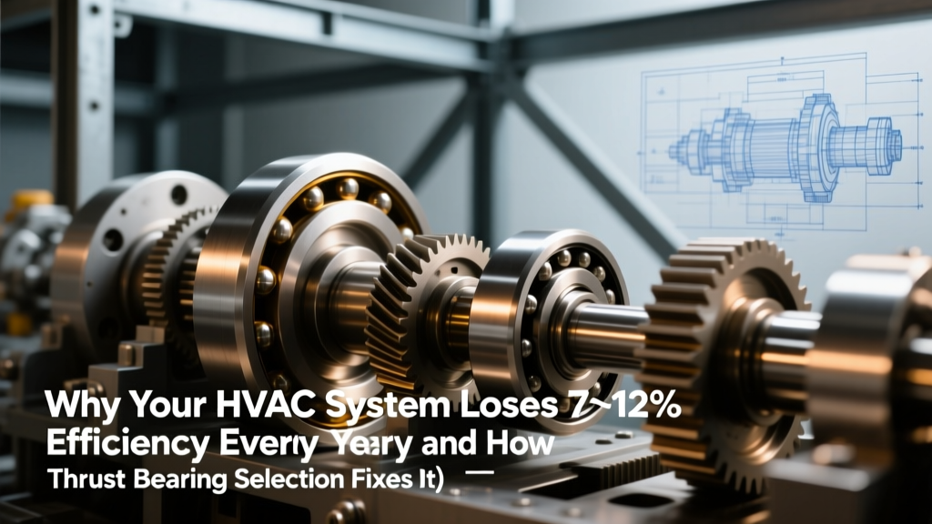 Why Your HVAC System Loses 7–12% Efficiency Every Year (and How Thrust Bearing Selection Fixes It): A Tribologist’s Guide to Sizing, Load Mapping, and ISO 281–Compliant Energy Optimization