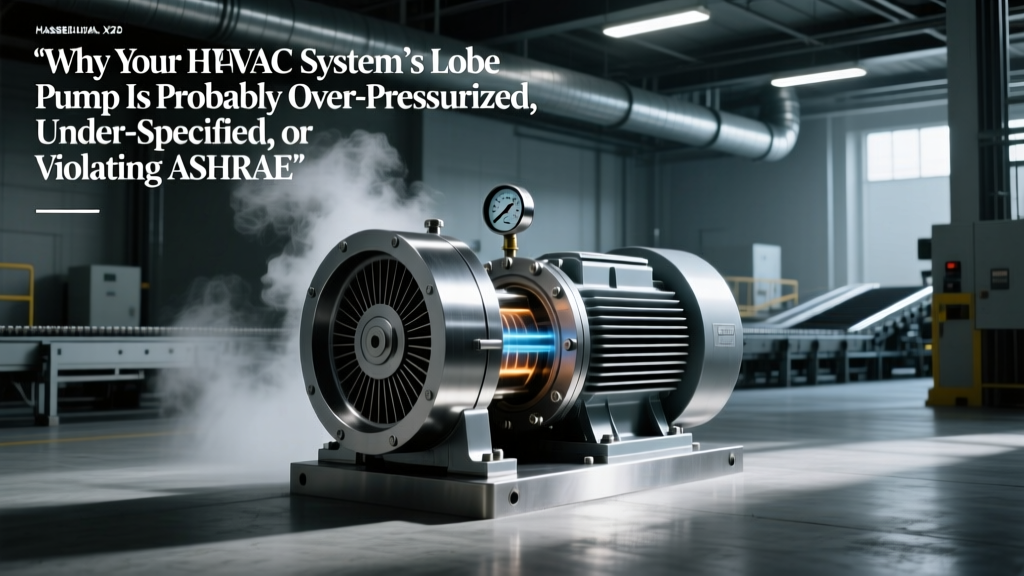Why Your HVAC System’s Lobe Pump Is Probably Over-Pressurized, Under-Specified, or Violating ASHRAE 188—and Exactly How to Fix All Three Without Replacing the Entire Loop