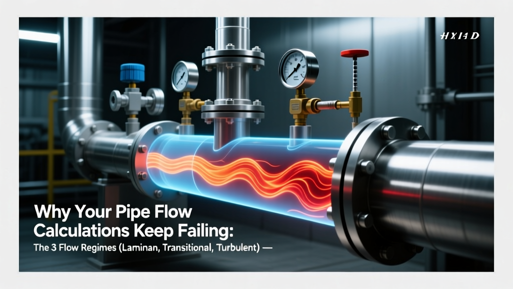Why Your Pipe Flow Calculations Keep Failing: The 3 Flow Regimes (Laminar, Transitional, Turbulent) Most Engineers Misclassify — And How One Wrong Reynolds Number Guess Wastes 27% More Pump Energy