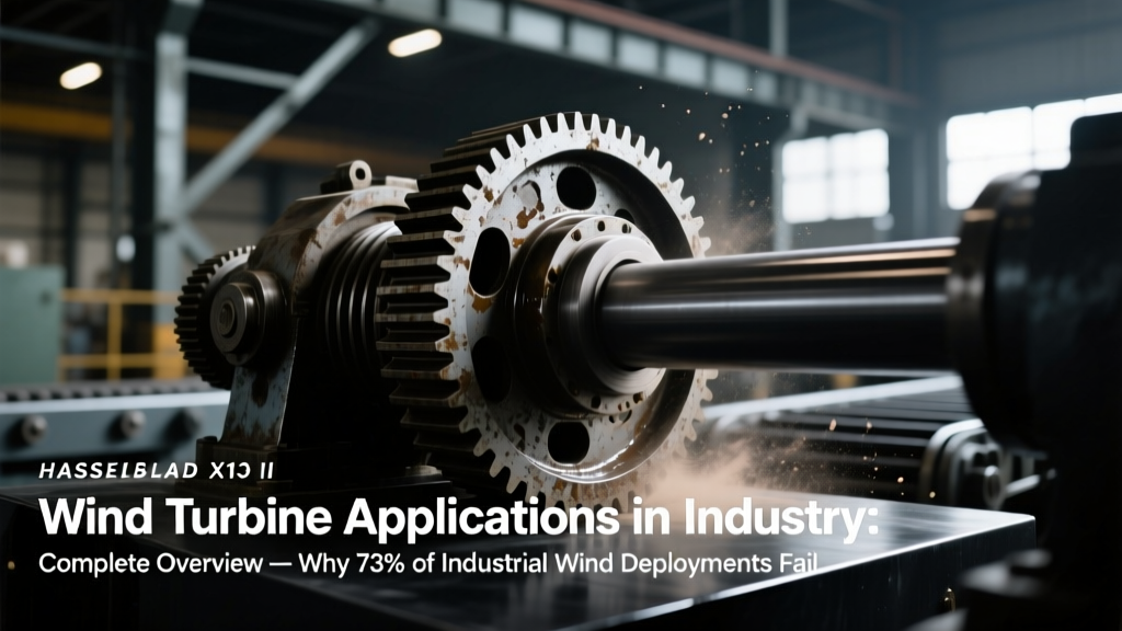 Wind Turbine Applications in Industry: Complete Overview — Why 73% of Industrial Wind Deployments Fail at Integration (and How Power Engineers Fix It with Thermodynamic Matching, Not Just kWh Savings)