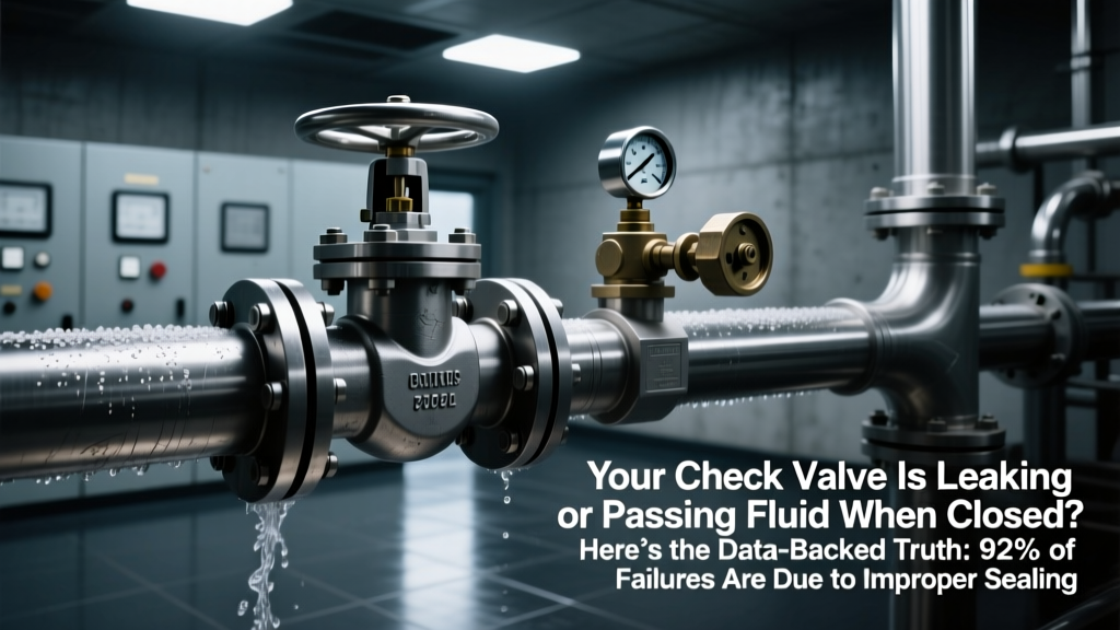 Your Check Valve Is Leaking or Passing Fluid When Closed? Here’s the Data-Backed Truth: 92% of Failures Trace to Just 3 Root Causes (and Exactly How to Fix Each One in Under 45 Minutes)