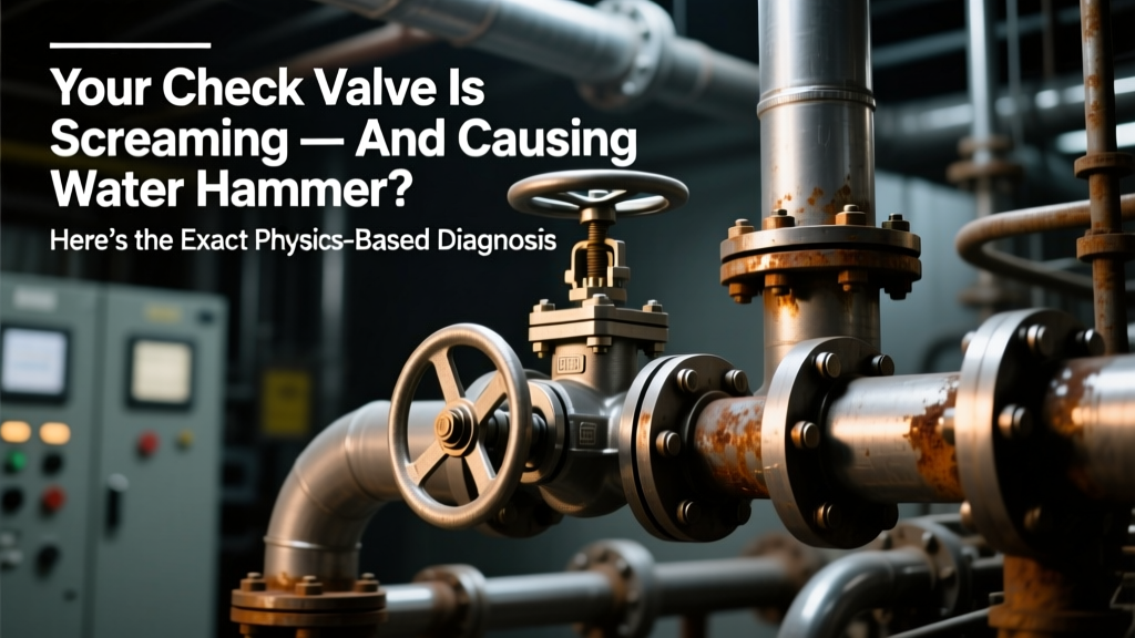 Your Check Valve Is Screaming — And Causing Water Hammer? Here’s the Exact Physics-Based Diagnosis Flow (7 Steps), Real-World Pressure Calculations, and Why 83% of Fixes Fail Without This Critical Velocity Check