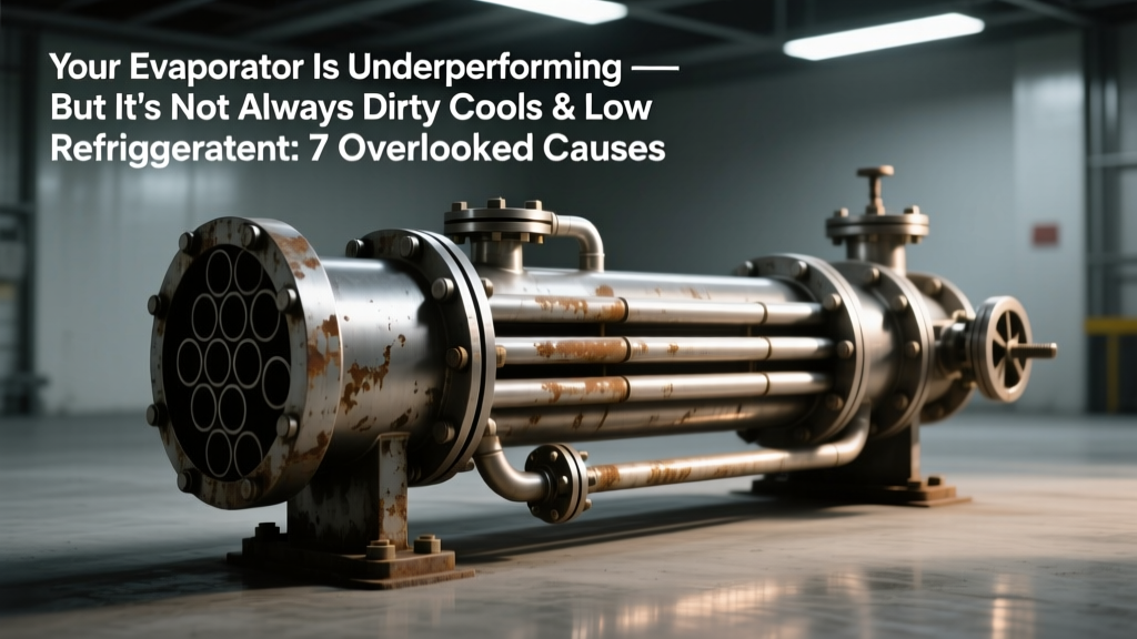 Your Evaporator Is Underperforming — But It’s Not Always Dirty Coils or Low Refrigerant: 7 Overlooked Root Causes (Including Modern Control Failures & Microfouling) That Slash Cooling Capacity by 20–45% — And Exactly How to Diagnose & Fix Each One in Under 90 Minutes