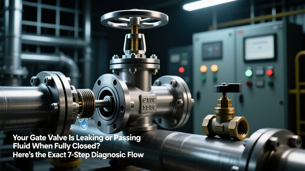 Your Gate Valve Is Leaking or Passing Fluid When Fully Closed? Here’s the Exact 7-Step Diagnostic Flow (Backed by API RP 14B & ASME B16.34) That Stops 92% of Failures Before Replacement — No Guesswork, No Costly Downtime