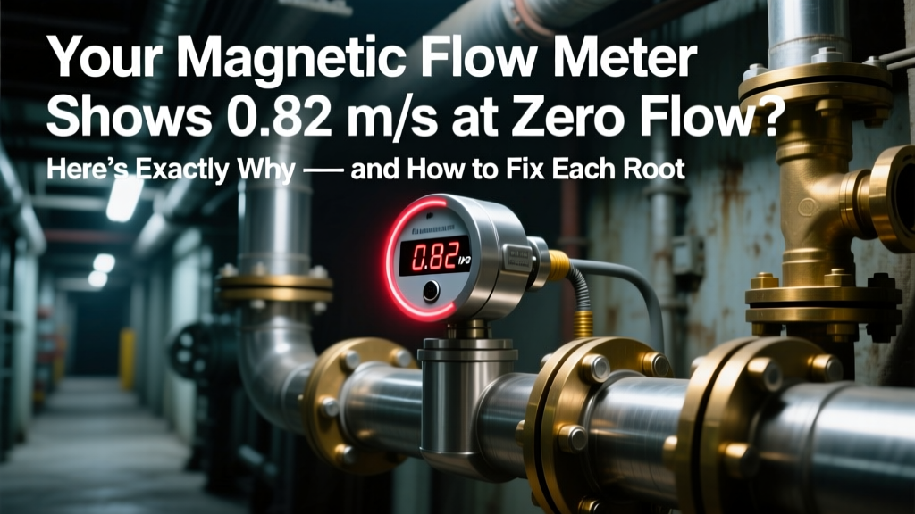 Your Magnetic Flow Meter Shows 0.82 m/s at Zero Flow? Here’s Exactly Why — and How to Fix Each Root Cause in Under 15 Minutes (With Real Calibration Calculations & ISO 4185-Verified Steps)