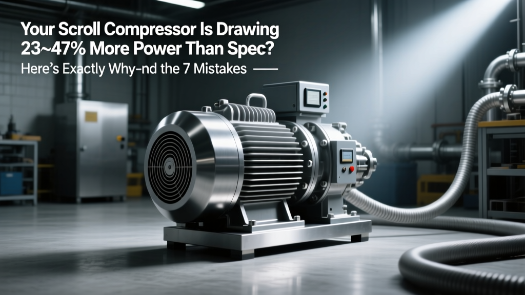 Your Scroll Compressor Is Drawing 23–47% More Power Than Spec? Here’s Exactly Why—and the 7 Mistakes Technicians *Always* Miss Before Replacing the Unit (With Real-World Voltage Drop & Refrigerant Charge Data)