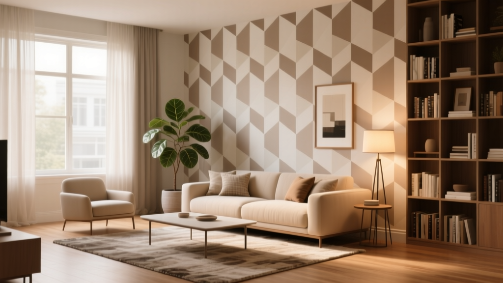 8 Ways To Use Wallpaper To Define A Living Room